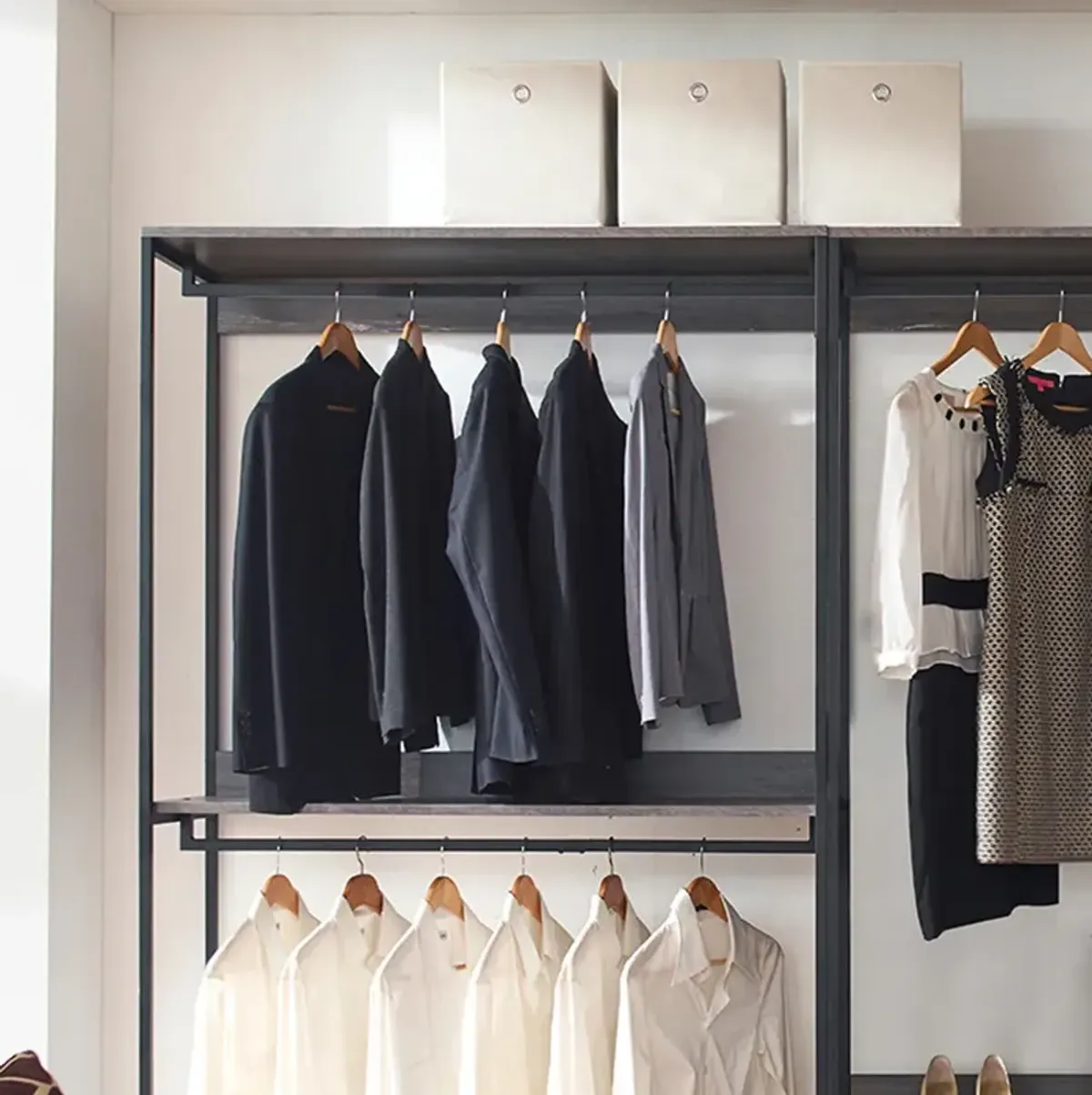 FC Design Klair Living Wood Walk-in Closet System