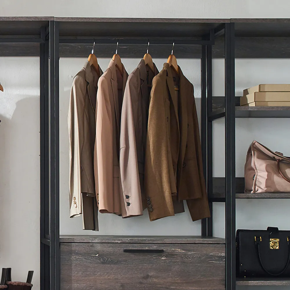 FC Design Klair Living Wood Walk-in Closet System