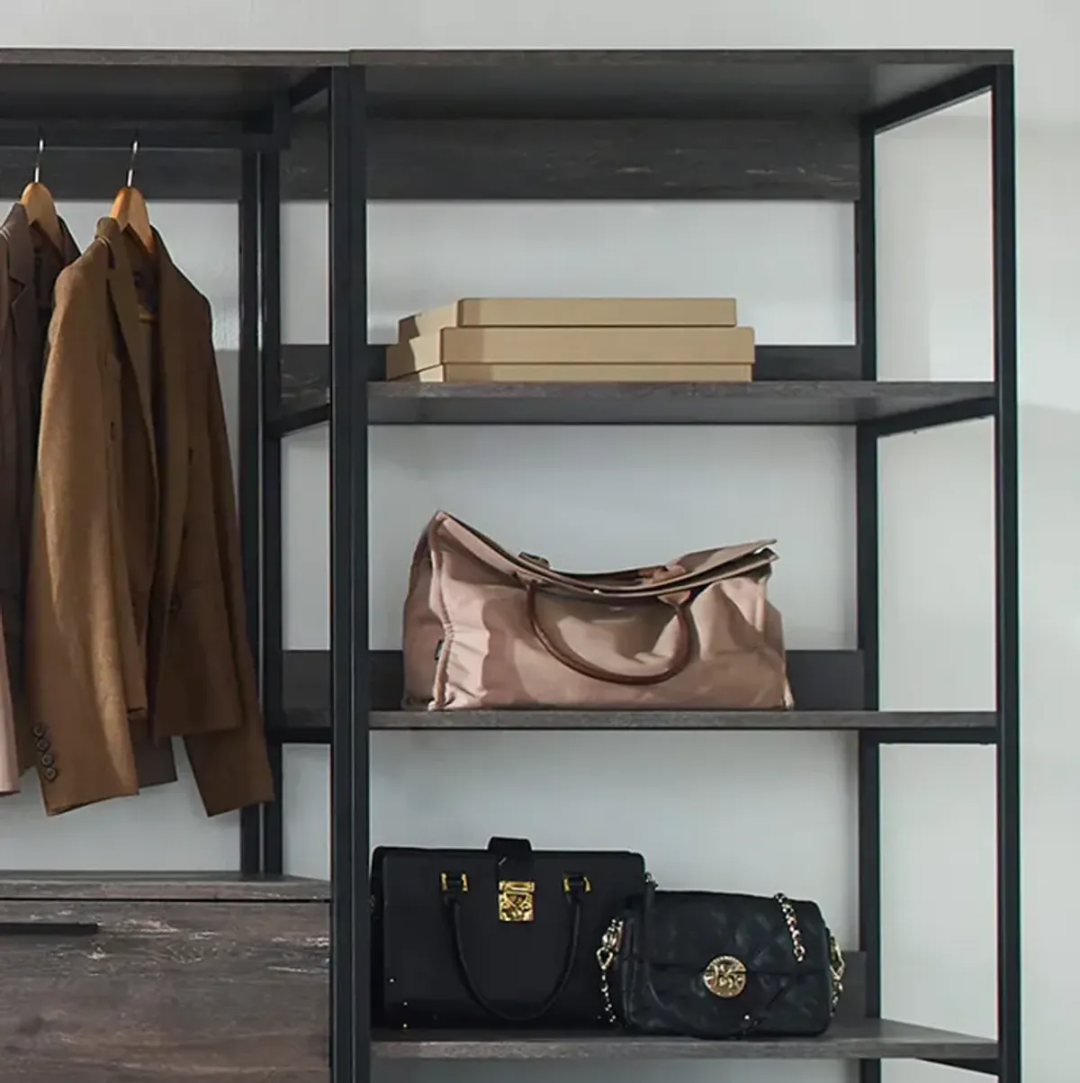 FC Design Klair Living Wood Walk-in Closet System