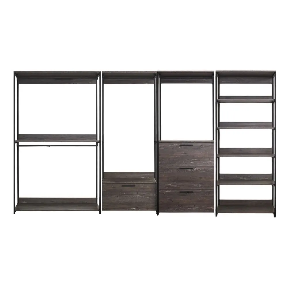 FC Design Klair Living Wood Walk-in Closet System