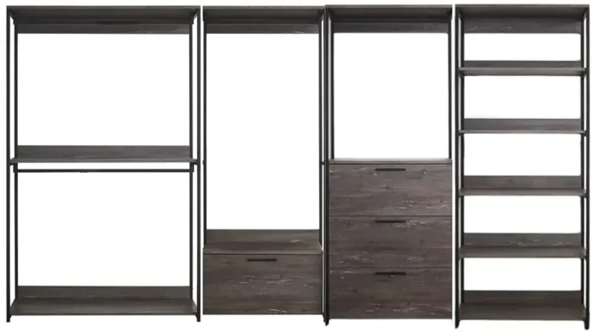 FC Design Klair Living Wood Walk-in Closet System