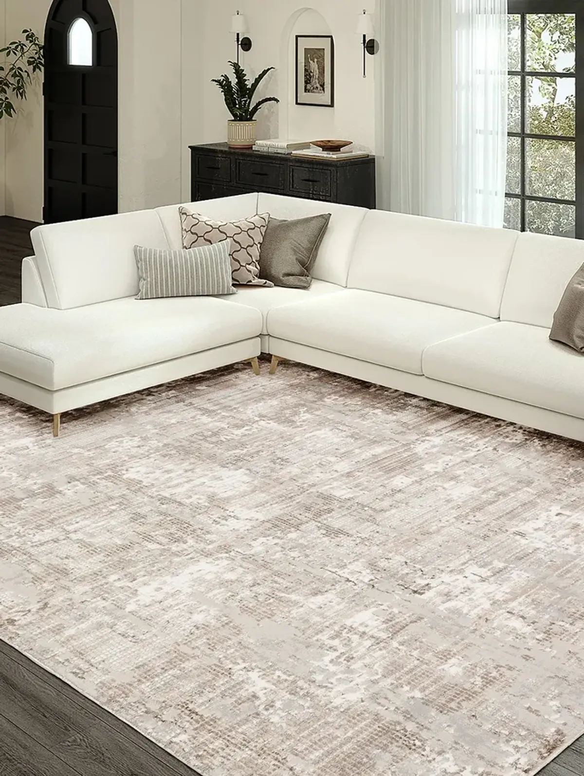 Rhodes RR3 Taupe 9' x 13' Rug