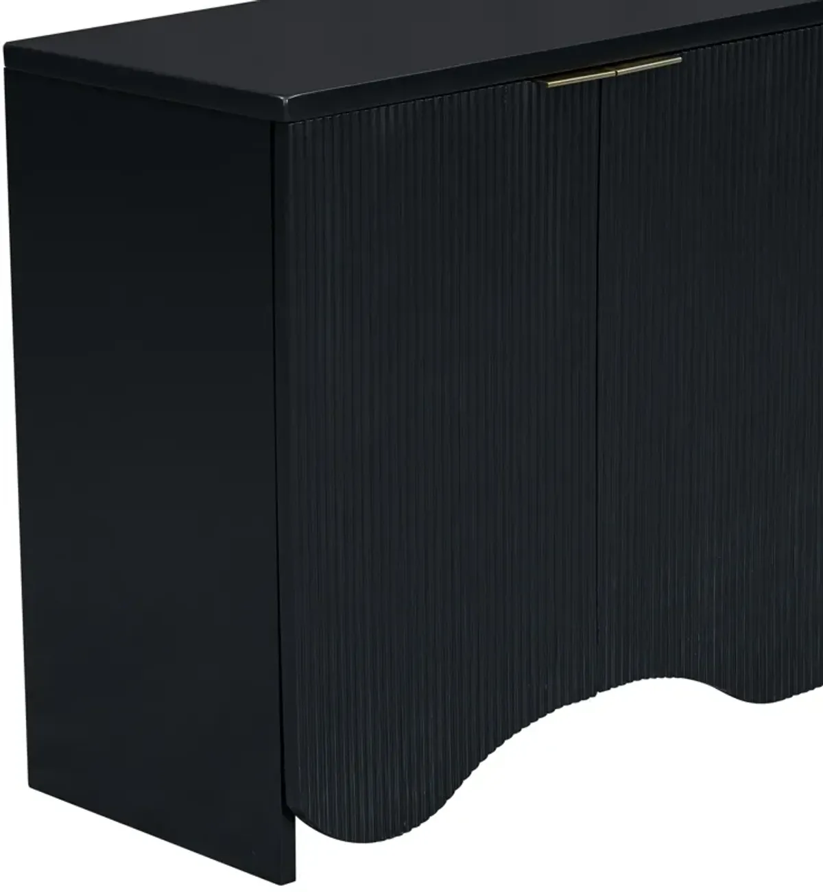 Merax Bottom Wavy Design Storage Cabinet