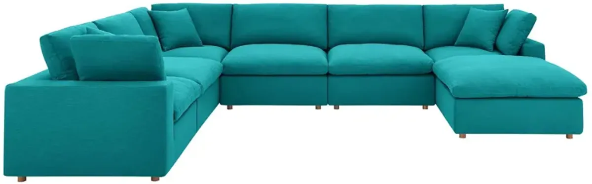 Commix Down Filled Overstuffed 7-Piece Sectional Sofa