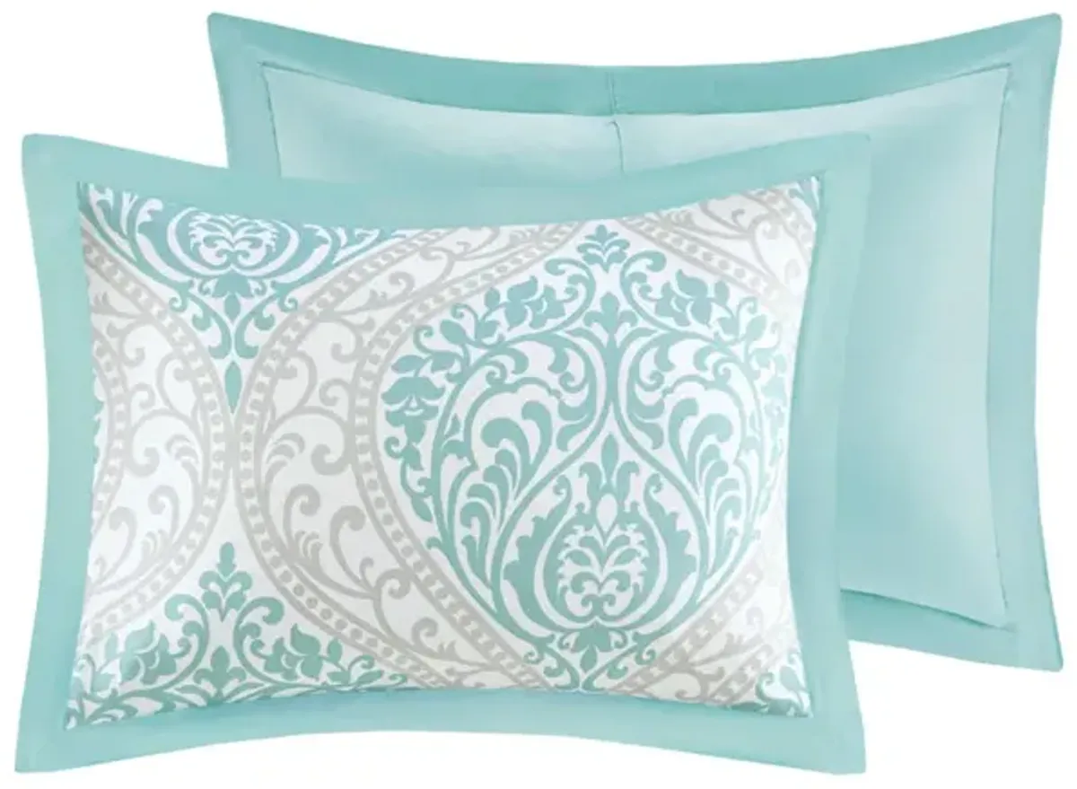 Gracie Mills Nichole Chic Damask Print Comforter Set