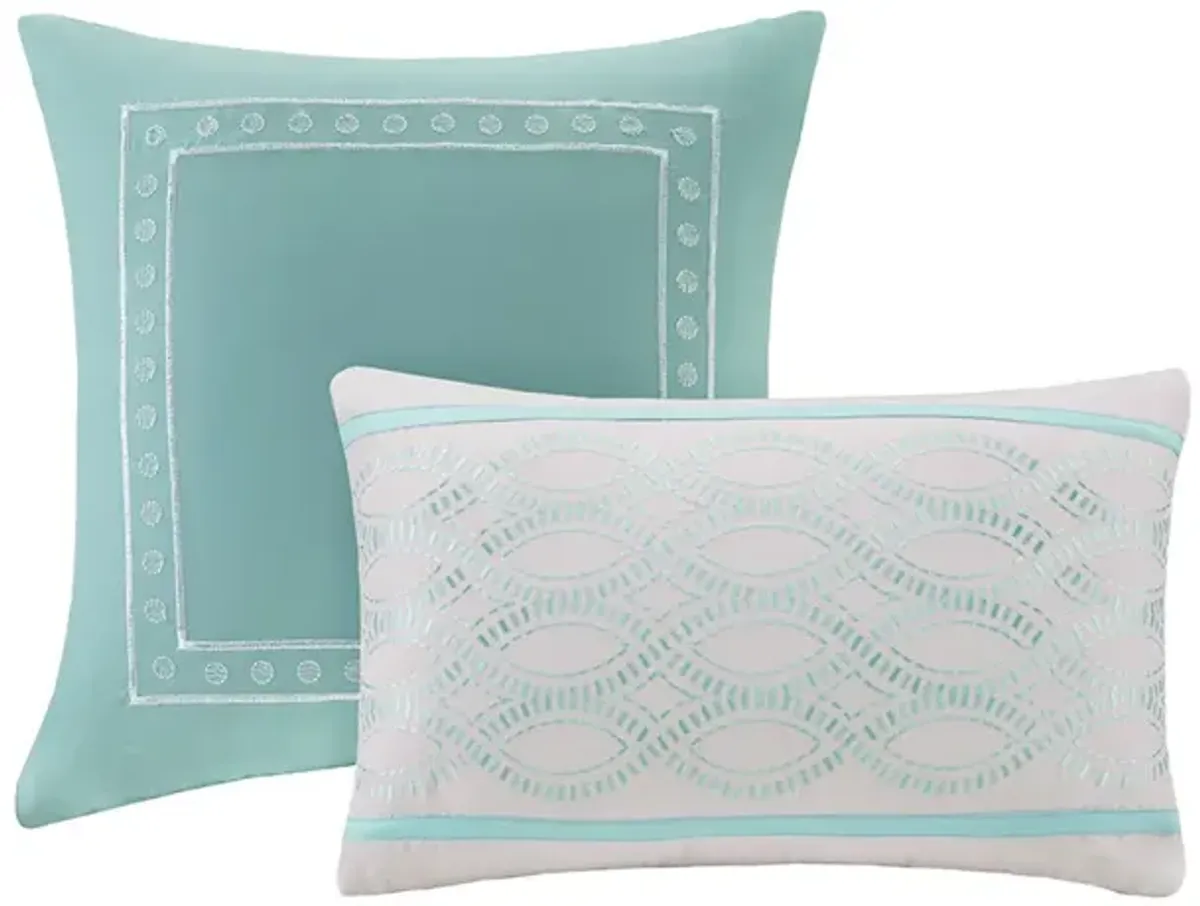 Gracie Mills Nichole Chic Damask Print Comforter Set