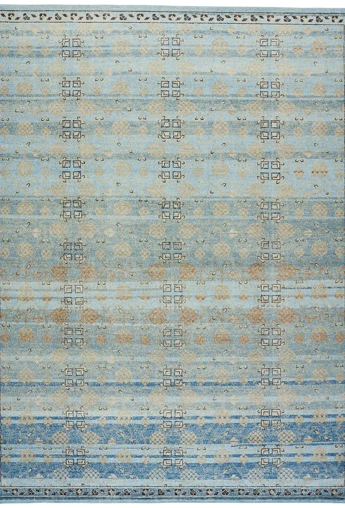 Eden Anemone Blue 3' x 10' Runner Rug