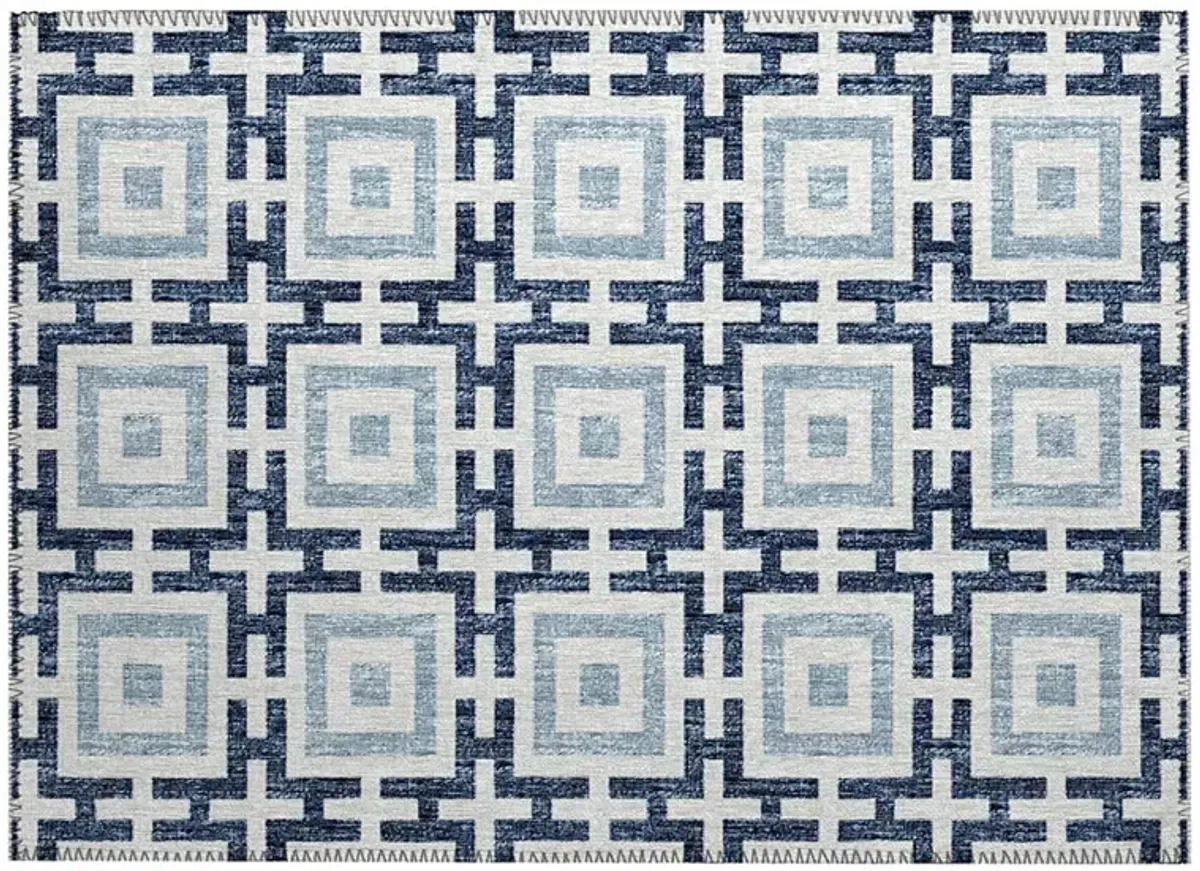 Marlo MO1 Navy 20" x 30" Rug