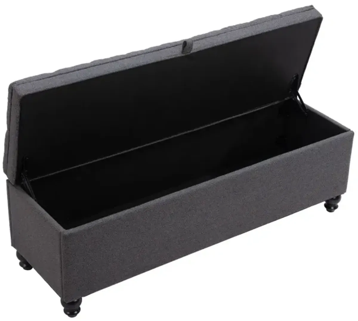 Halifax Storage Bench Gravel Gray