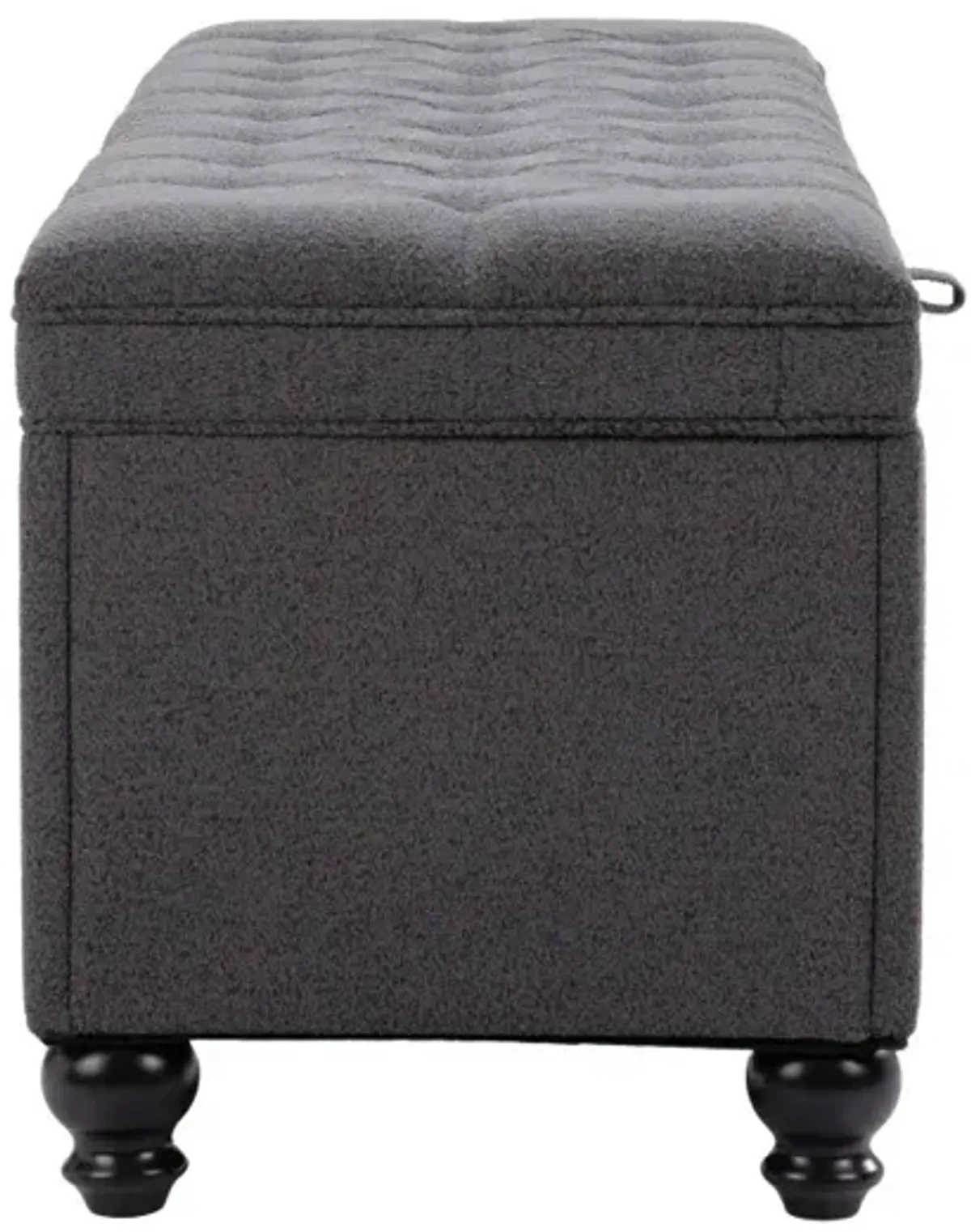 Halifax Storage Bench Gravel Gray