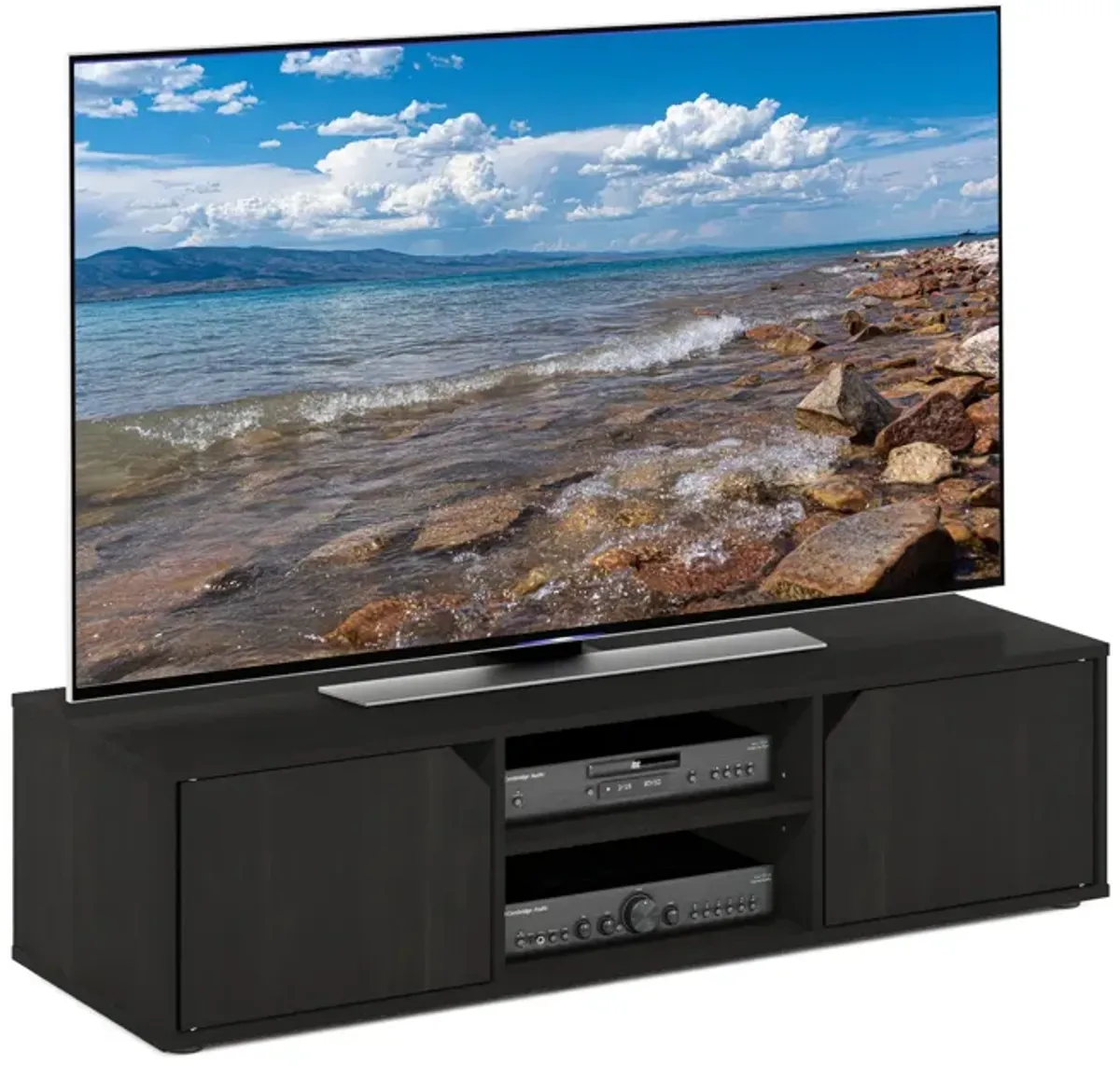 Furinno Furinno Classic TV Stand for TV up to 55 Inch, Espresso