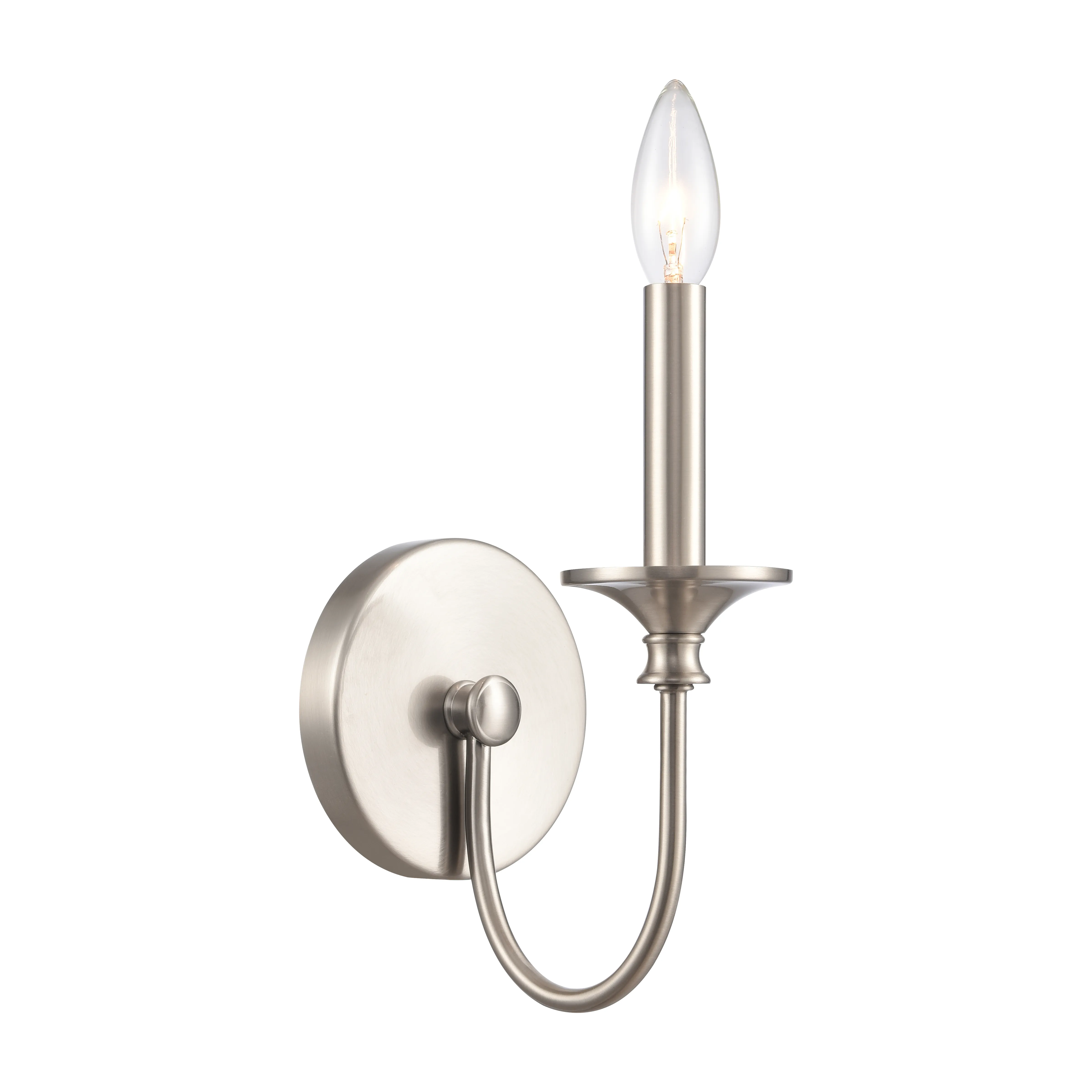 Cecil 5'' Wide 1-Light Nickel Vanity Light