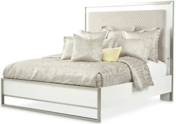 Michael Amini Marquee Eastern King Panel - Cloud White