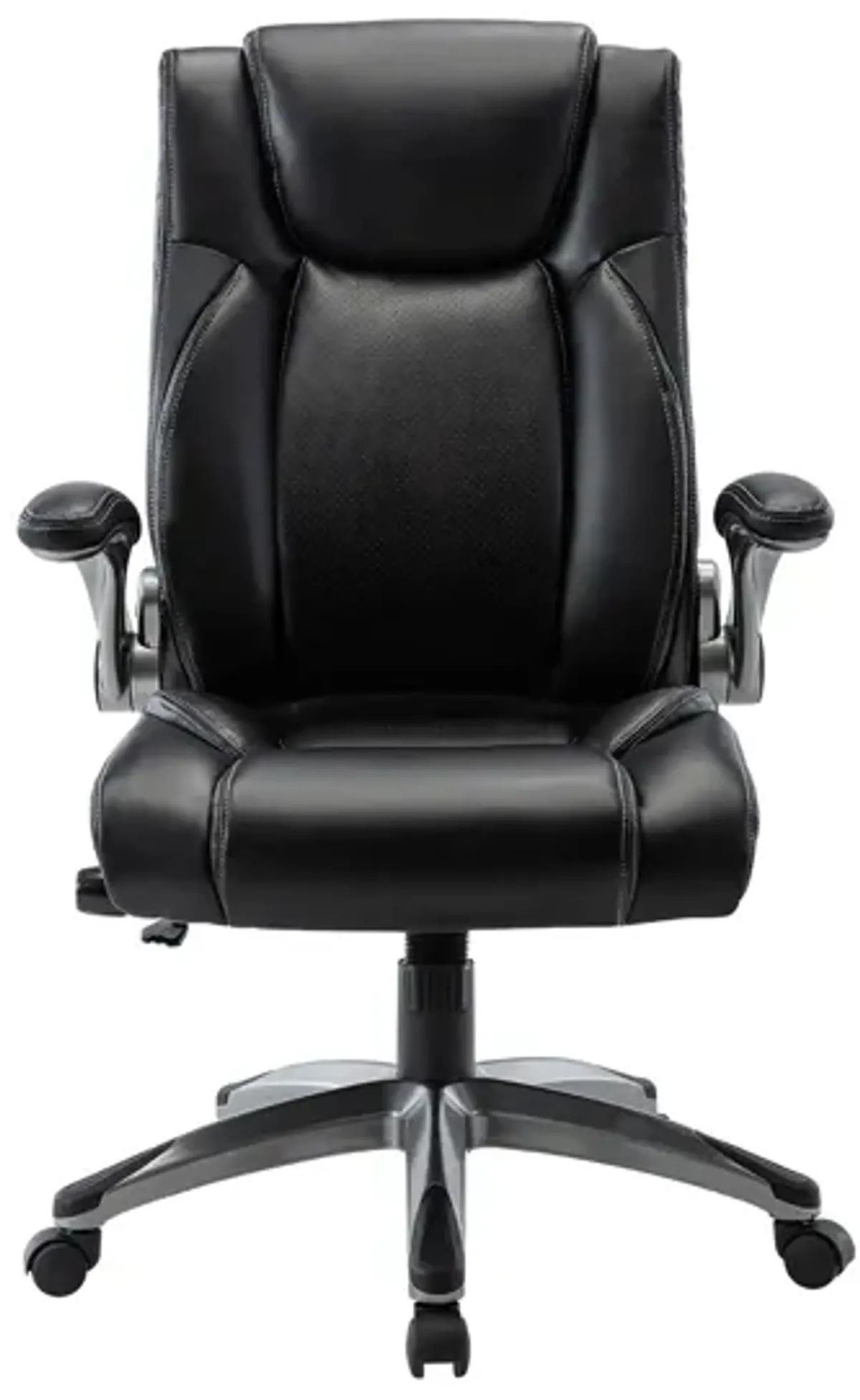 Ergonomic Executive Office Chair, High Back Computer Desk Chair With Flip-Up Armrests