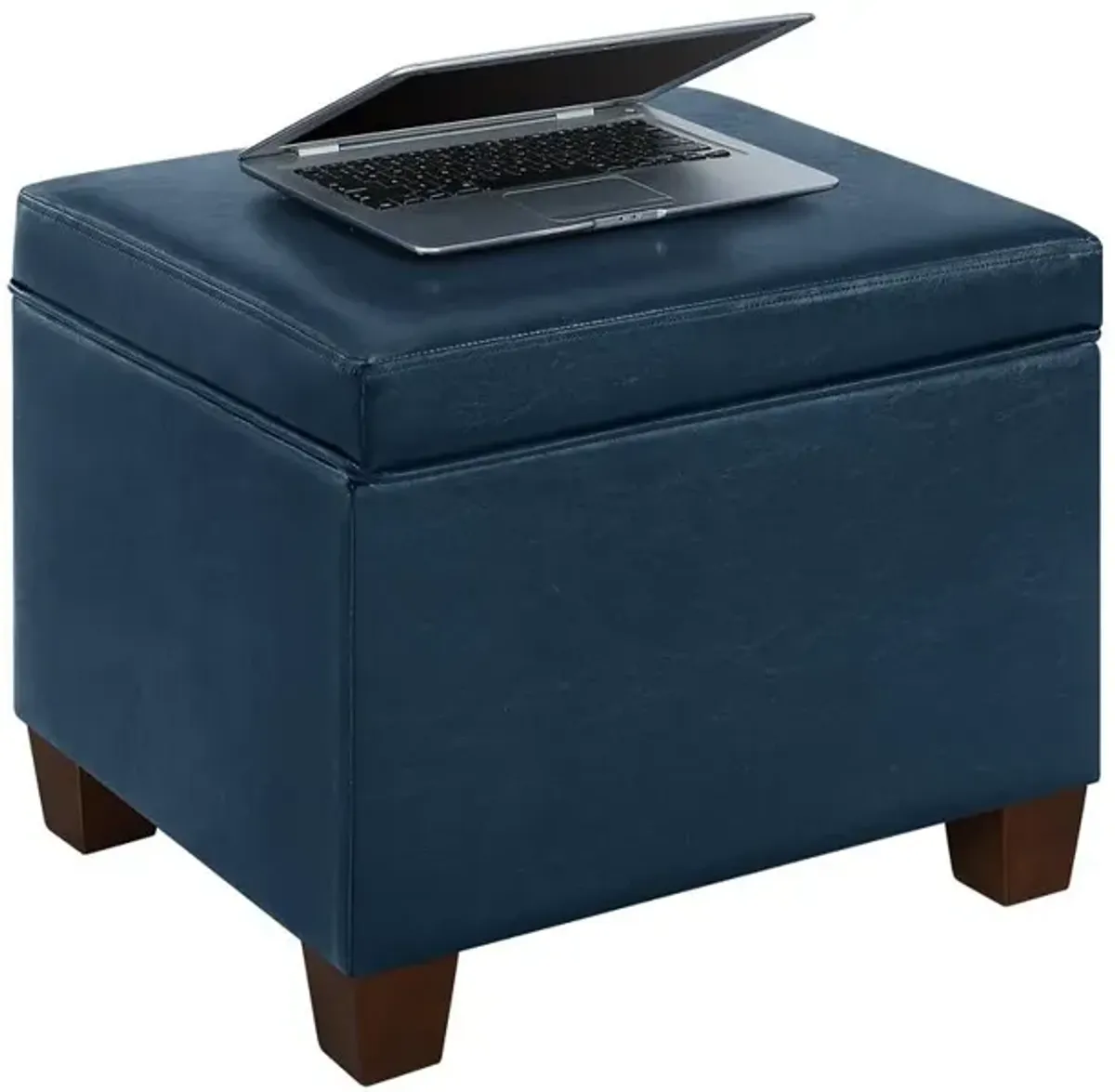 Convenience Concepts Madison Storage Ottoman Blue