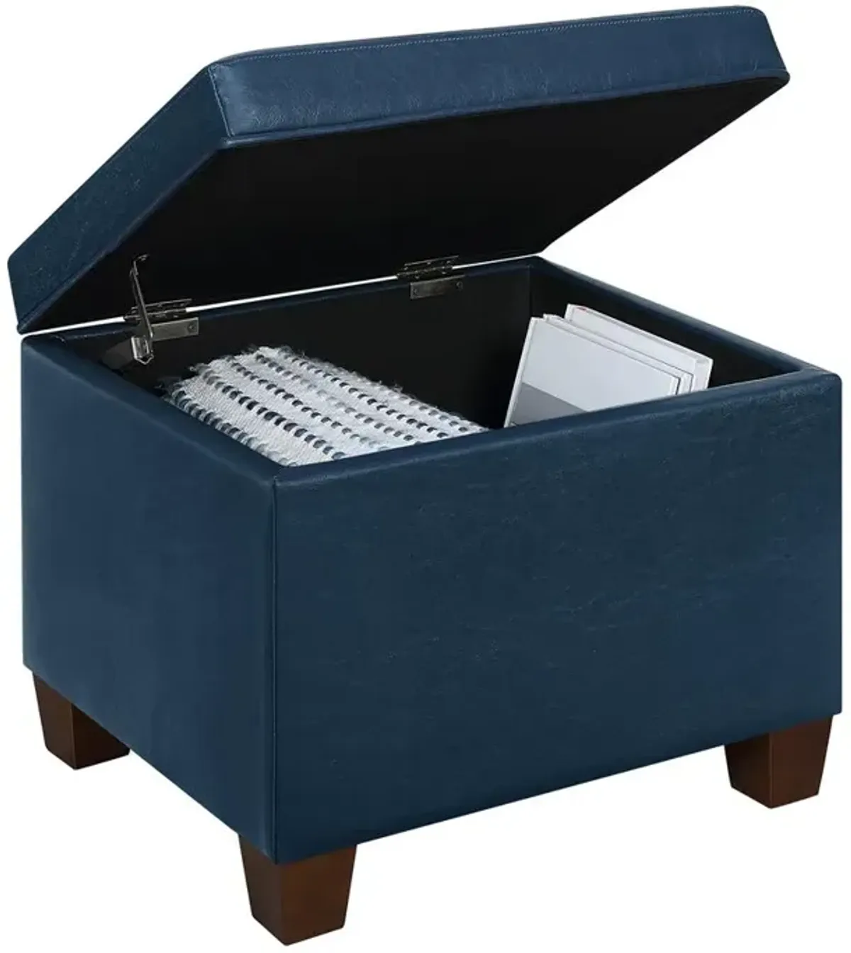 Convenience Concepts Madison Storage Ottoman Blue