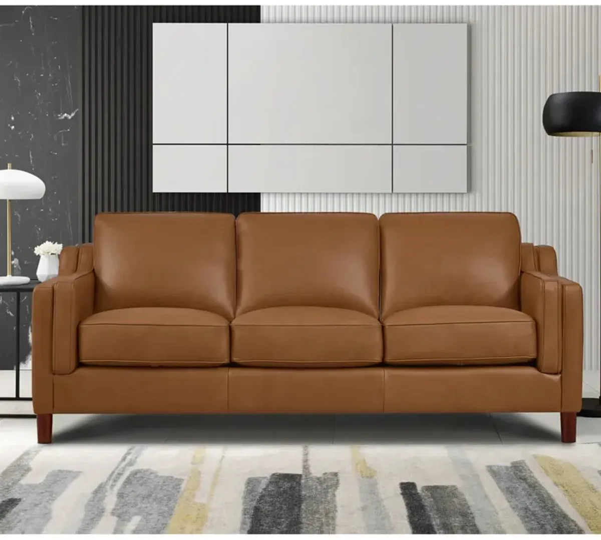 Bella Top Grain Leather Sofa