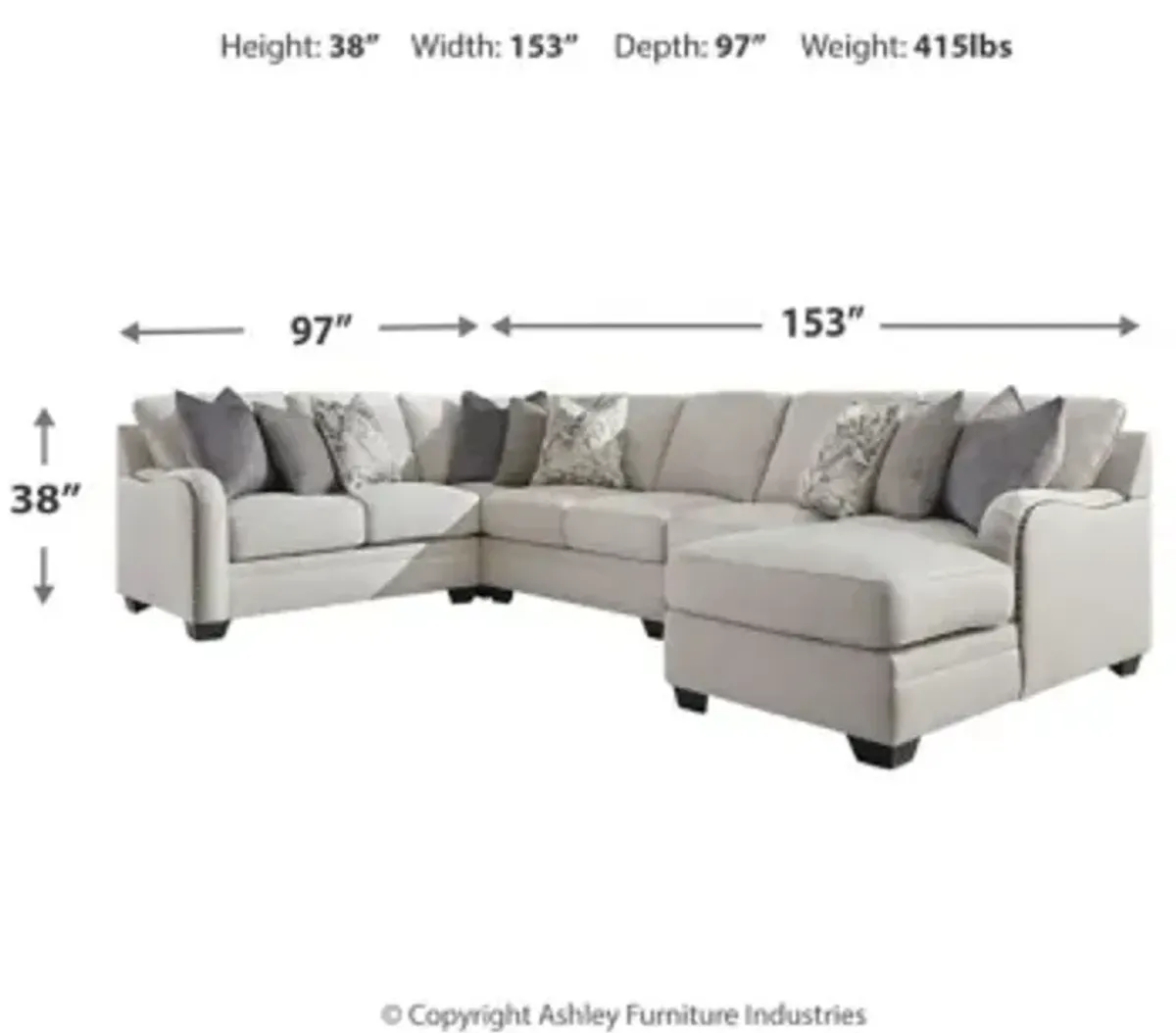 Dellara 5-Piece Sectional with Chaise