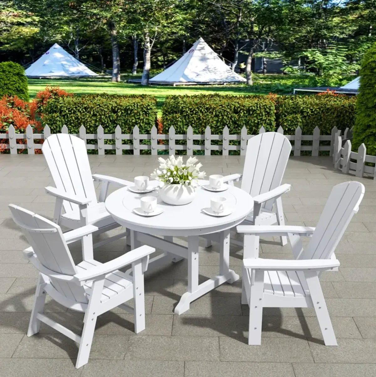 WestinTrends Outdoor Patio Adirondack Dining Chair