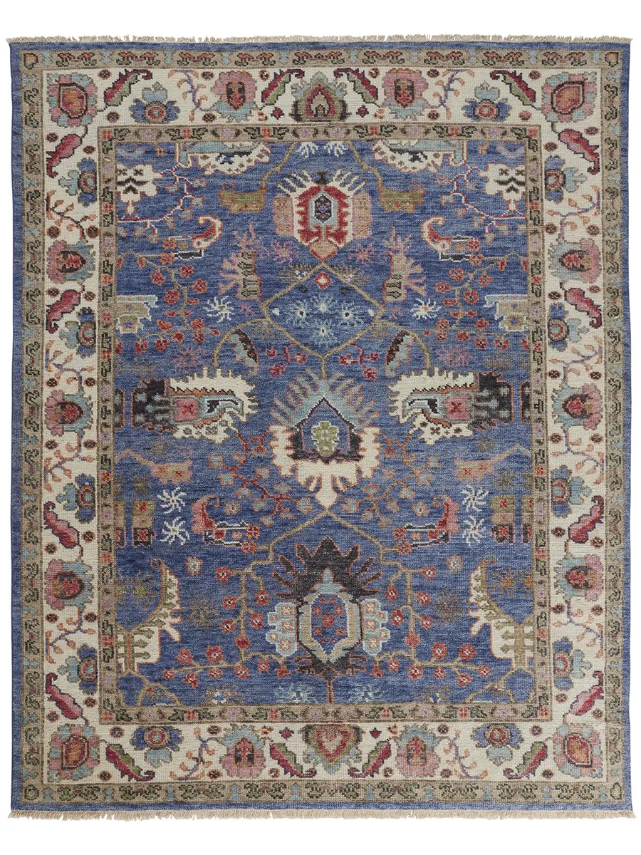 Beall 6708F Blue/Red 2' x 3' Rug