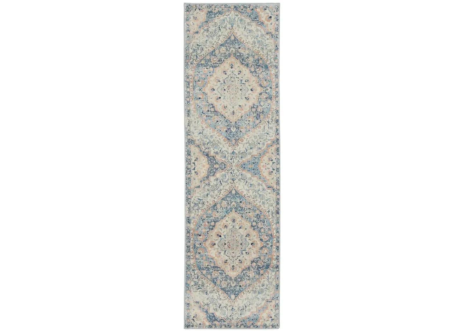 Xanadu 2'3" x 7'6" Blue Rug