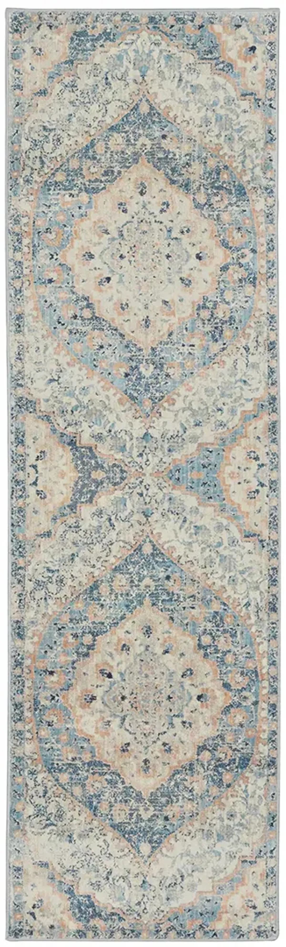 Xanadu 2'3" x 7'6" Blue Rug