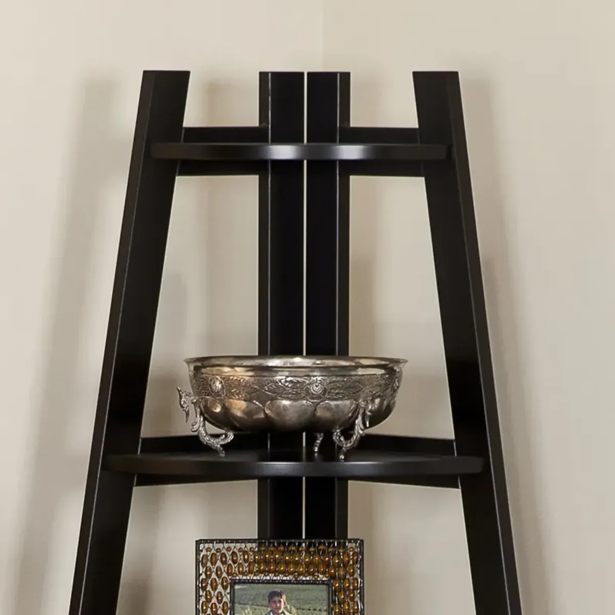 Five Tier Corner Ladder Display Bookshelf