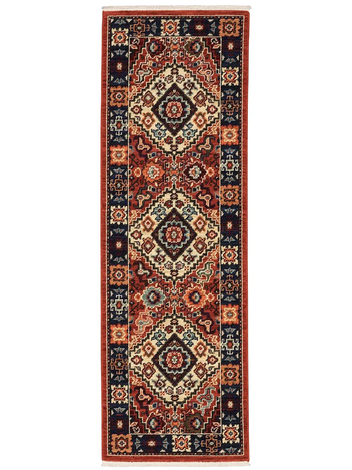 Lilihan 2'6" x 12' Red Rug