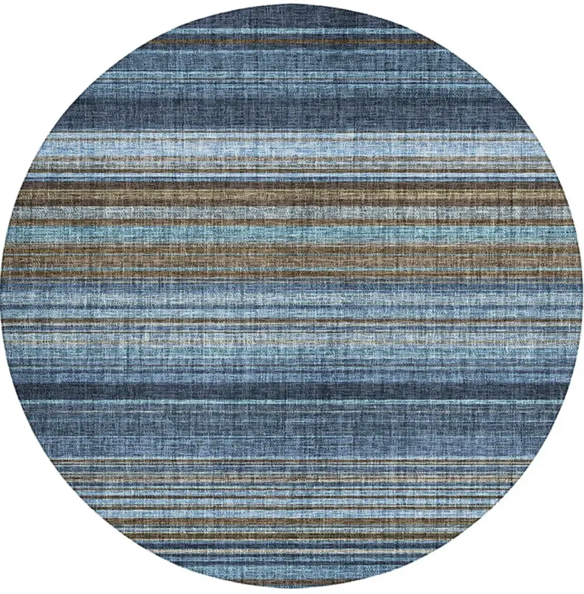 Portico PO2 Navy 8' Round Rug