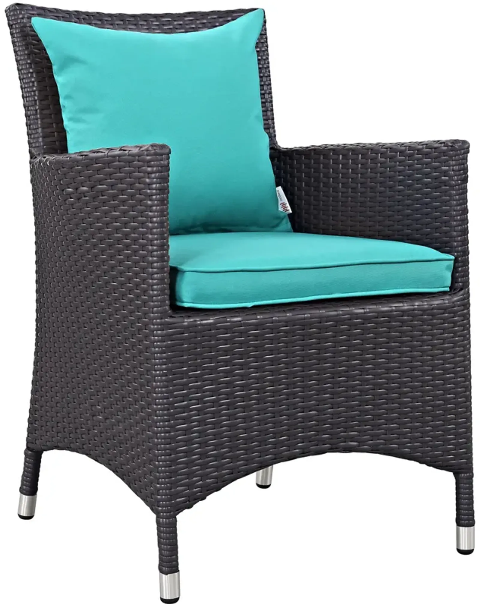 Convene Dining Outdoor Patio Armchair - Espresso Mocha