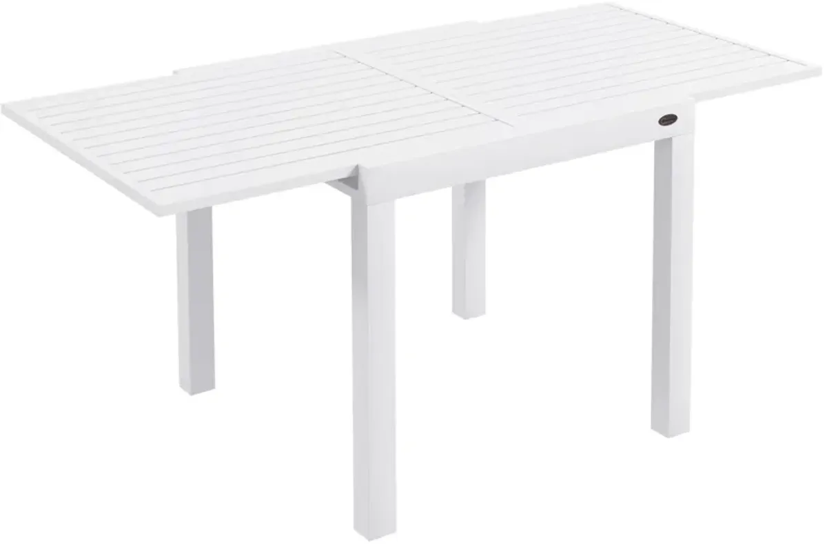 Extendable Patio Dining Table for 4-6 Outdoor Dining Table Gray