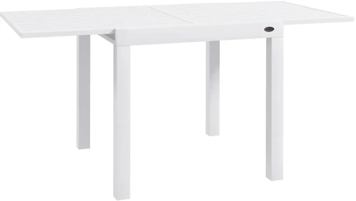 Extendable Patio Dining Table for 4-6 Outdoor Dining Table Gray