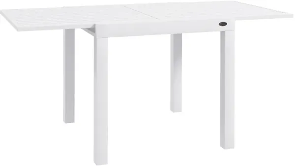 Extendable Patio Dining Table for 4-6 Outdoor Dining Table Gray