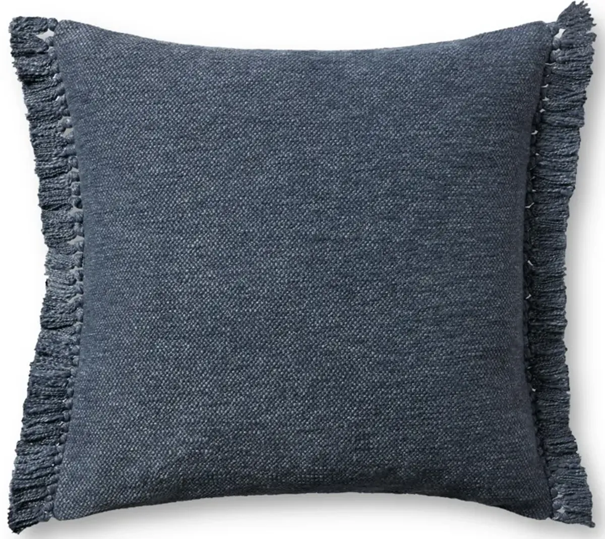 Jett PMH0063 Navy 22''x22'' Down Pillow by Magnolia Home by Joanna Gaines x Loloi