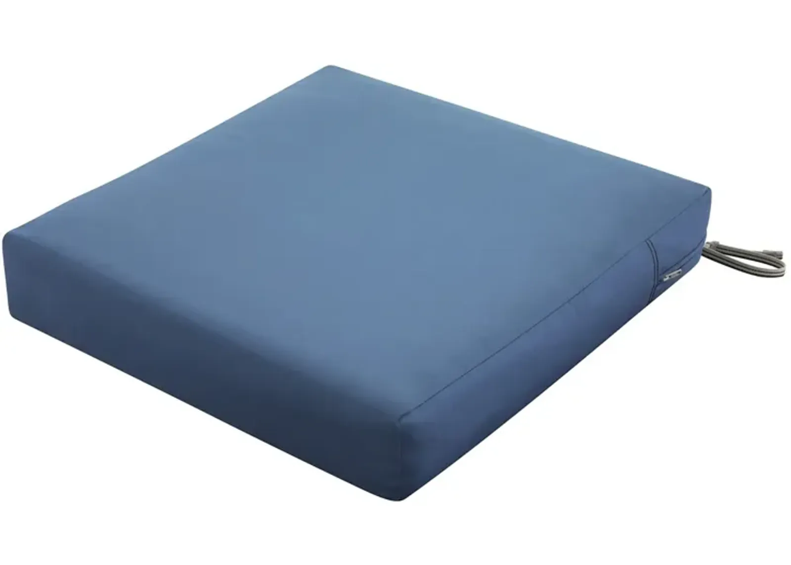 Classic Accessories Ravenna Seat Cushion, 25"W x 25"D x 5"Thick, Empire Blue