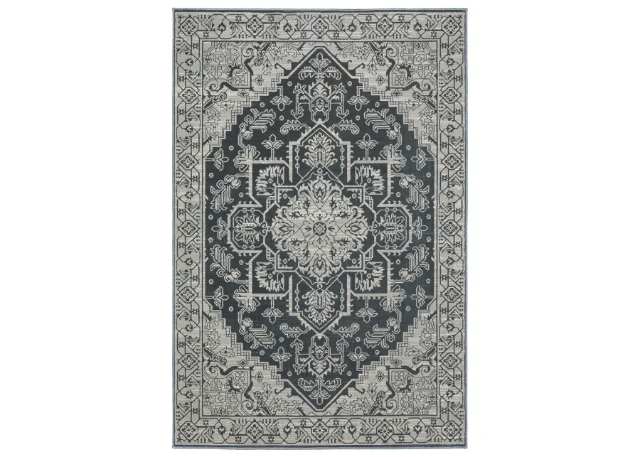 Intrigue 7'10" x 10'10" Blue Rug