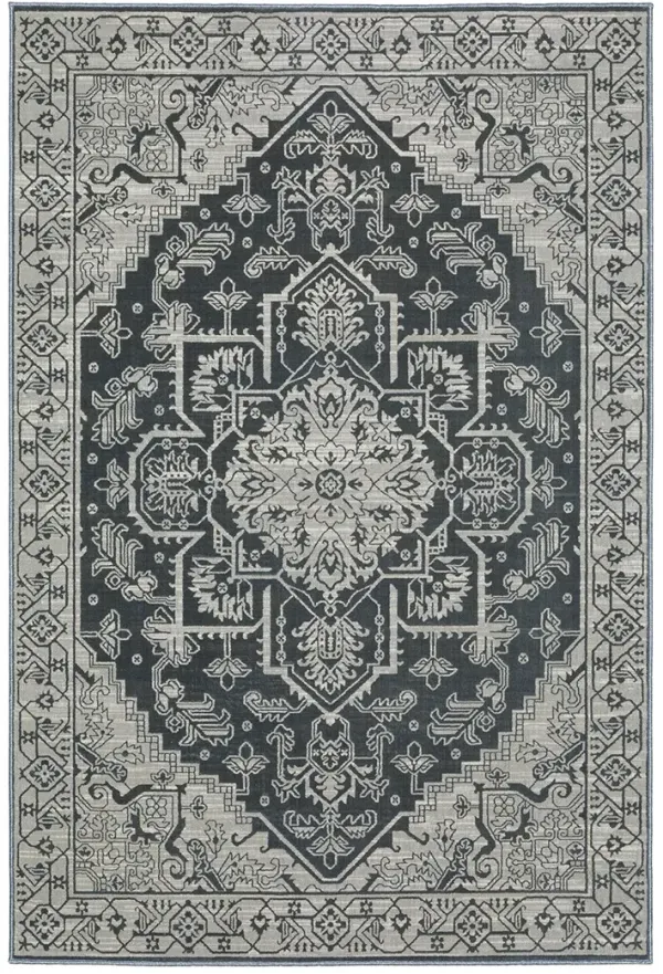 Intrigue 7'10" x 10'10" Blue Rug