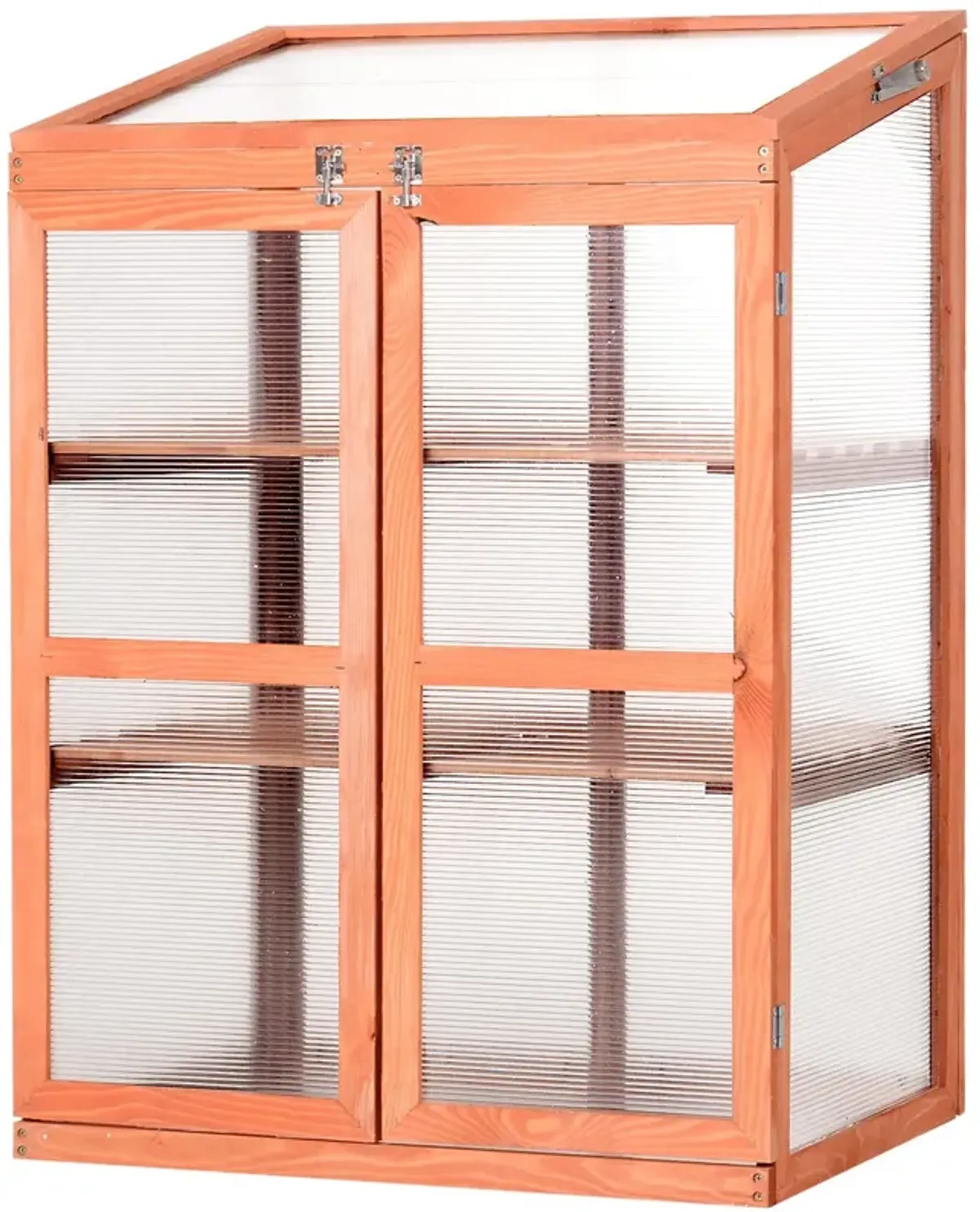 Wooden Plant Nursery: 30"x24"x43" Mini Greenhouse Cold Frame