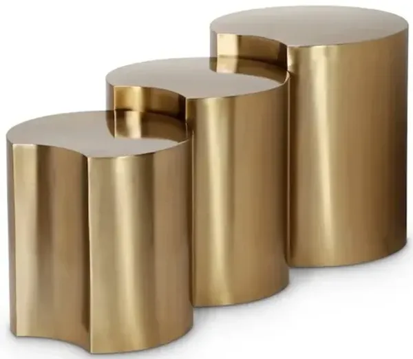 Meridian Furniture Dimple Gold End Table