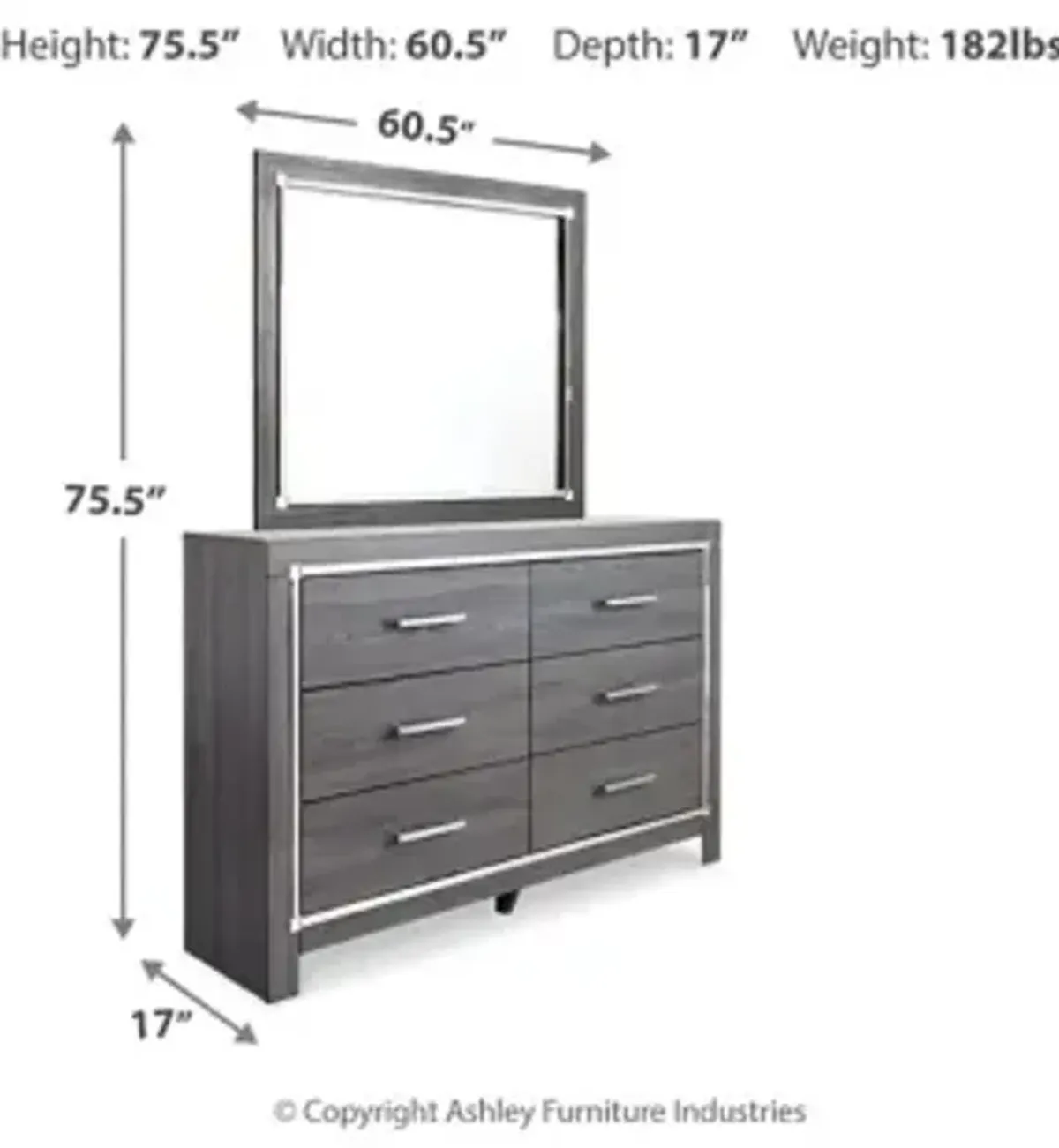 Lodanna Dresser and Mirror