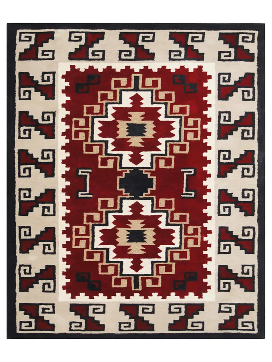 Santa Fe SANHLT638 Red 5" x 8" Rug