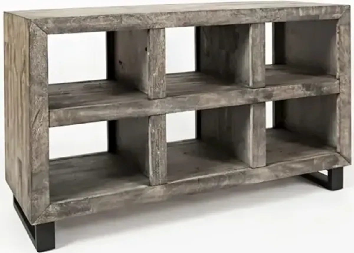 Jofran Mulholland Drive Modern Distressed Solid Wood 47 Sofa Table