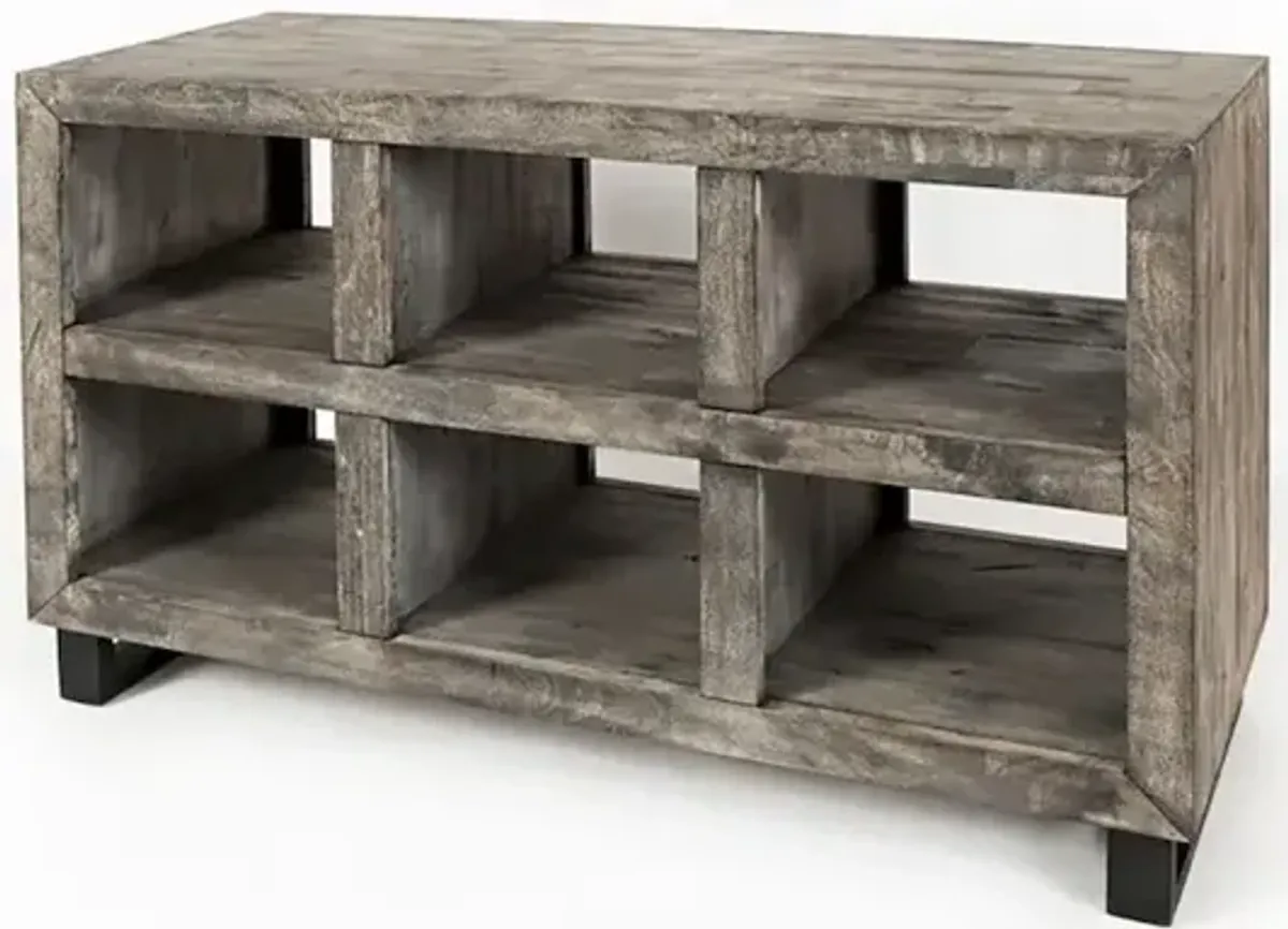 Jofran Mulholland Drive Modern Distressed Solid Wood 47 Sofa Table