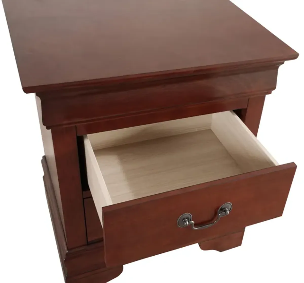 Louis Philippe 2-Drawer Nightstand (24 in. H X 21 in. W X 16 in. D)