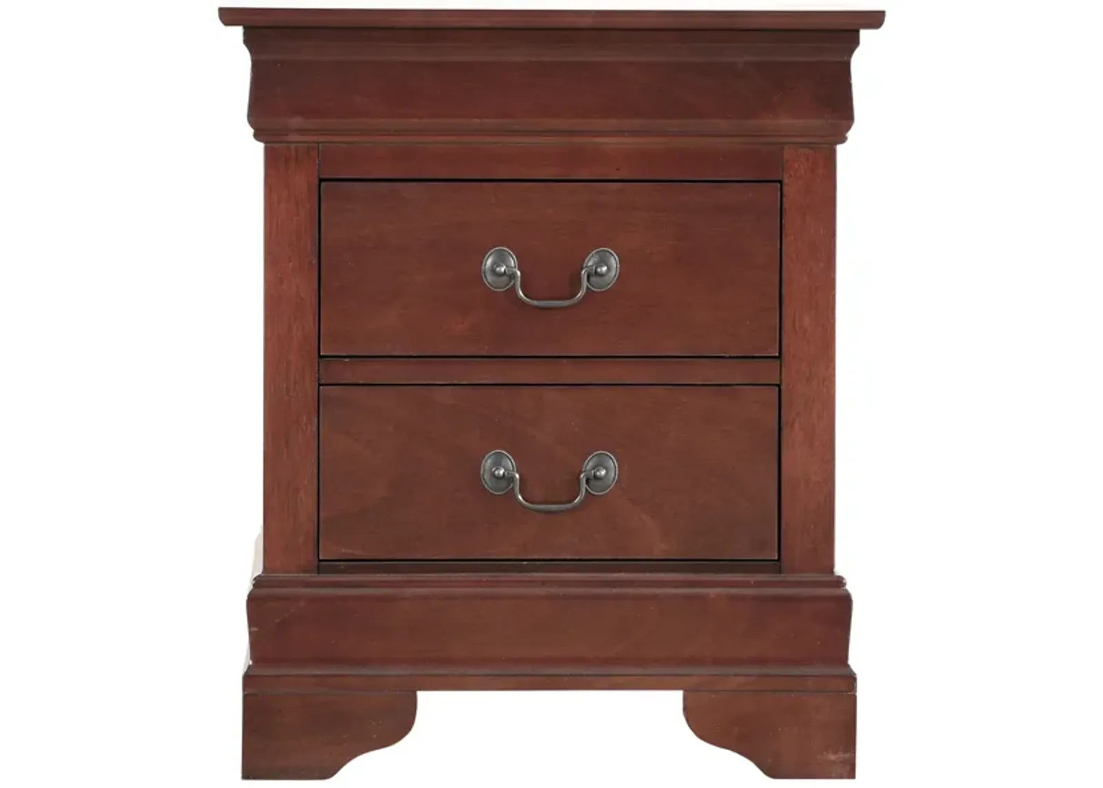 Louis Philippe 2-Drawer Nightstand (24 in. H X 21 in. W X 16 in. D)