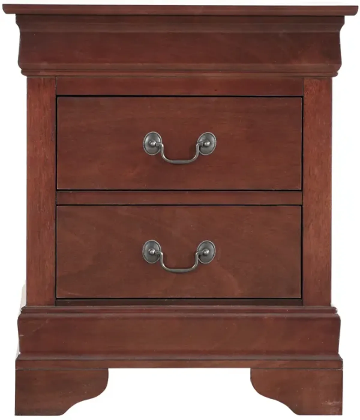 Louis Philippe 2-Drawer Nightstand (24 in. H X 21 in. W X 16 in. D)