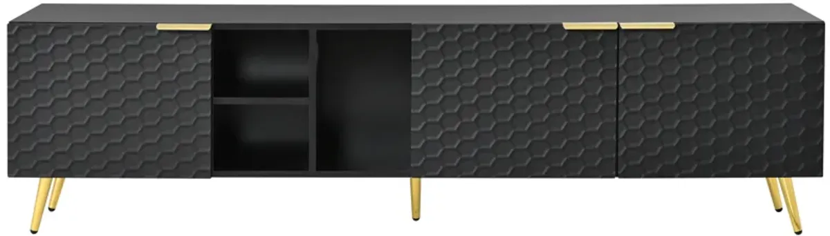 Merax Modern Geometric TV Cabinet TV Stand