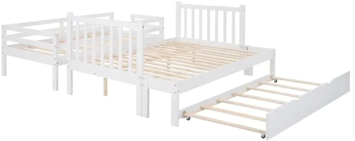 Twin Over Twin/Full Bunk Bed With Twin Size Trundle