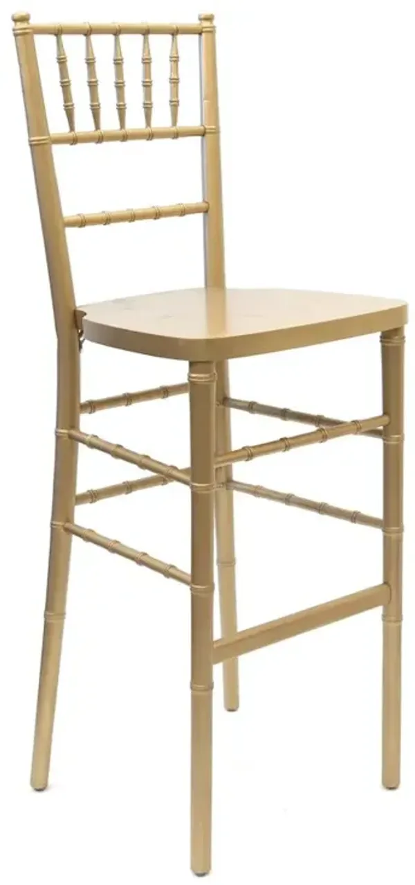 Commerical Seating Products European Gold Wood Dining Bar Stool Chairs