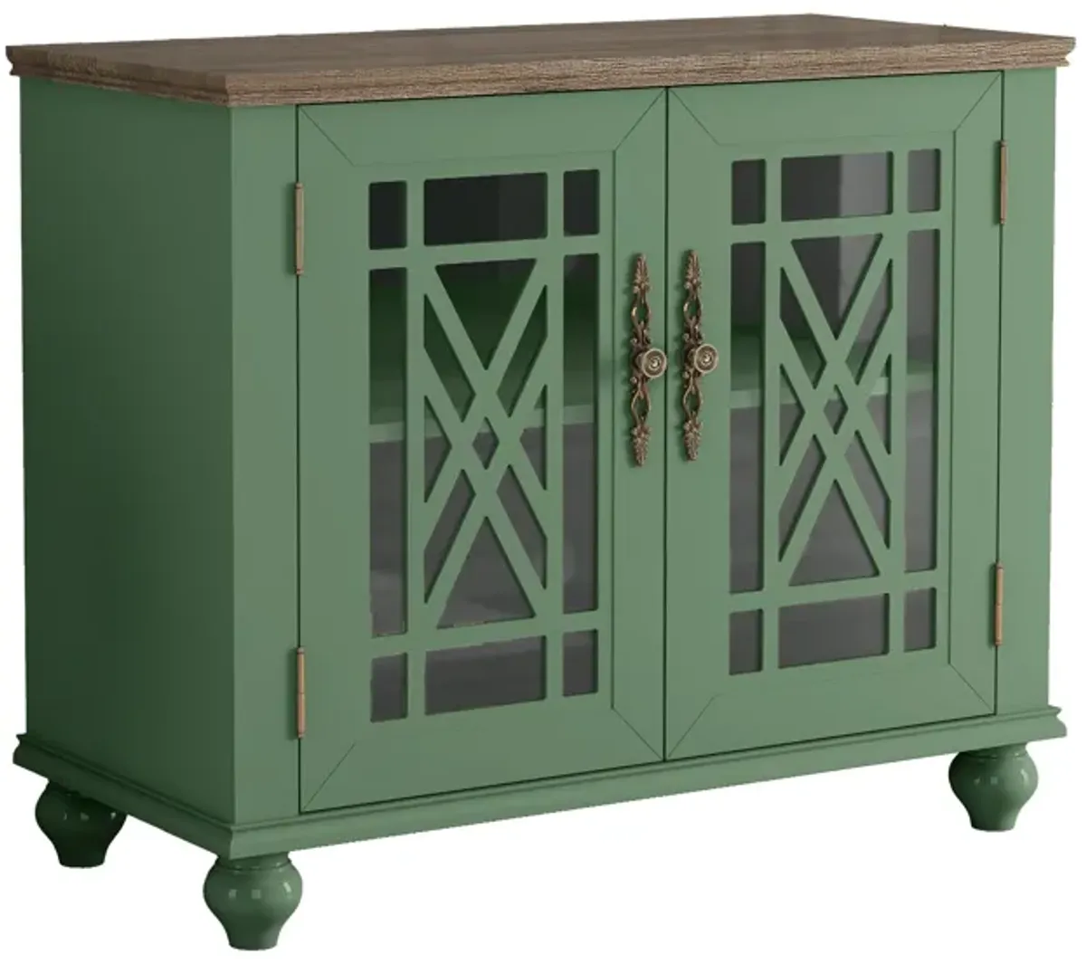 FESTIVO 38" Antique-Inspired Kitchen Buffet Sideboard Cabinet